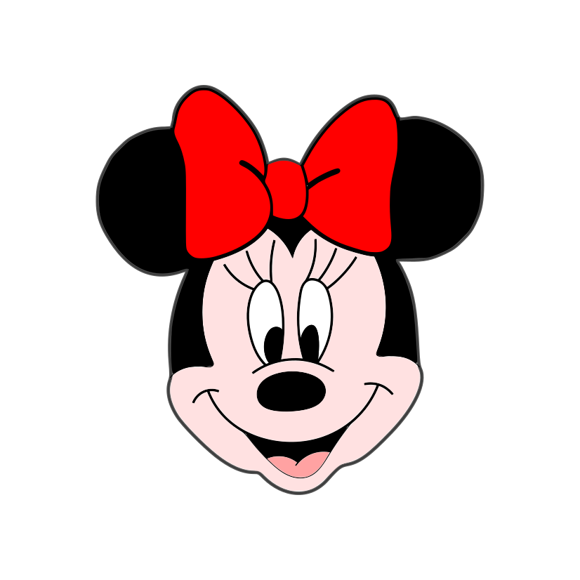 Minnie mouse cookie cutter with stamp Frosted Cutters