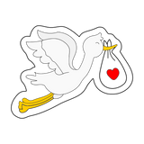 Stork cookie cutter and stamp