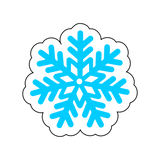 Snow flake cookie cutter and stamp