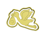 Stork cookie cutter and stamp