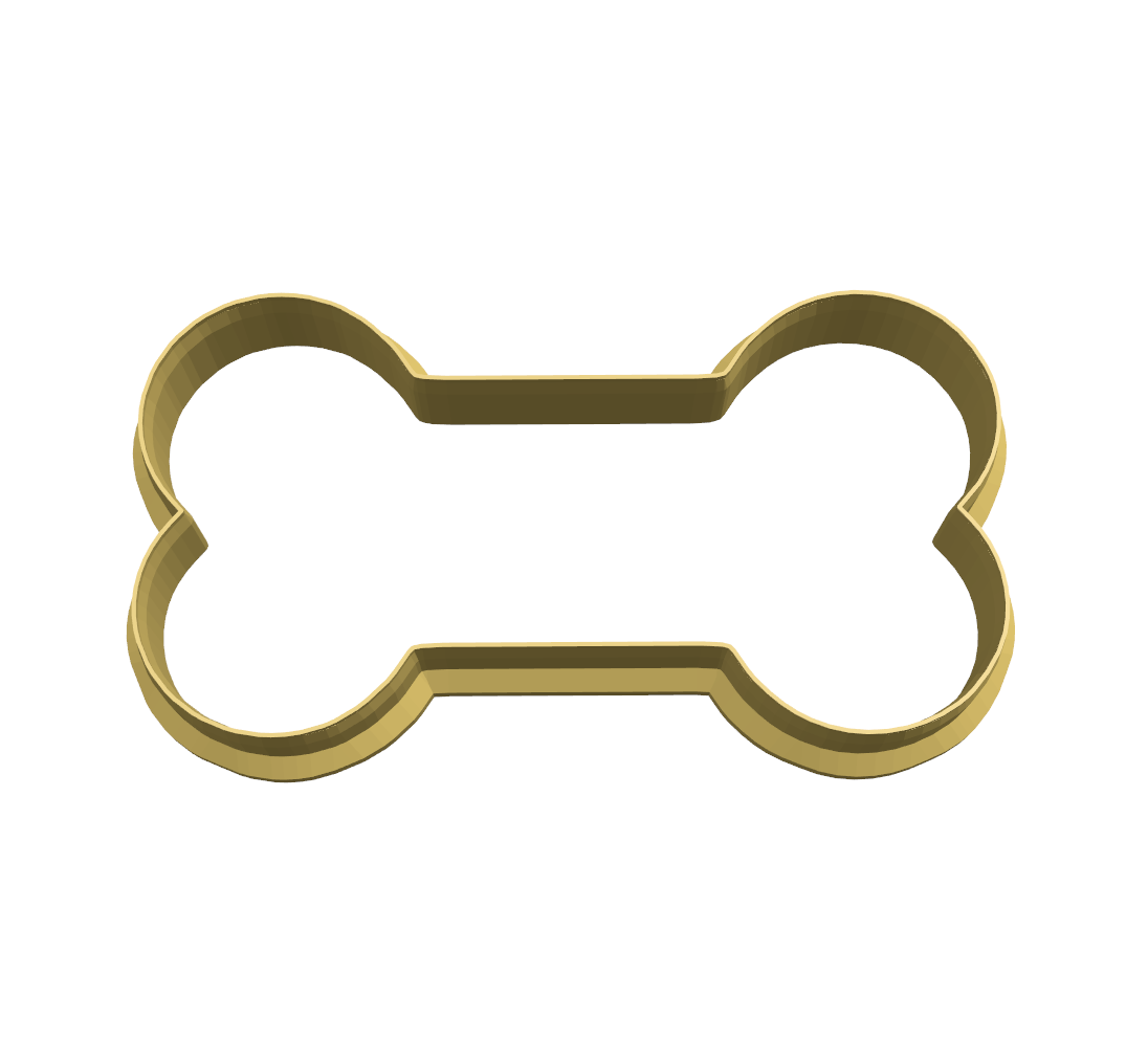 Doggie bone on sale cookie cutter