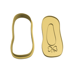 Ballet shoe with ribbon cookie cutter and stamp