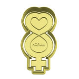 Women's Day Logo 8 March cookie cutter and stamp