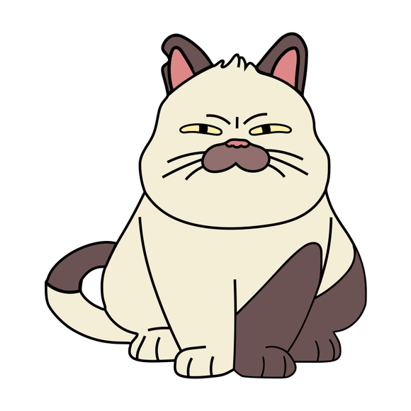 Angry cat cookie cutter with stamp