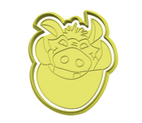 Lion King (Bomba) cookie cutter and stamp
