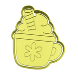 Christmas Hot Chocolate drink cookie cutter and stamp