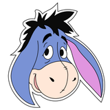Eeyore (Pooh) cookie cutter and stamp