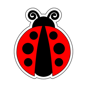 Ladybug/Ladybird cookie cutter and stamp