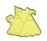 Sand castle cookie cutter with stamp