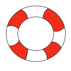 Swimming float tube cookie cutter with stamp