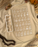 Ramadan Advent Calendar Acrylic Debosser stamps with cutter