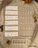 Ramadan Advent Calendar Acrylic Debosser stamps with cutter