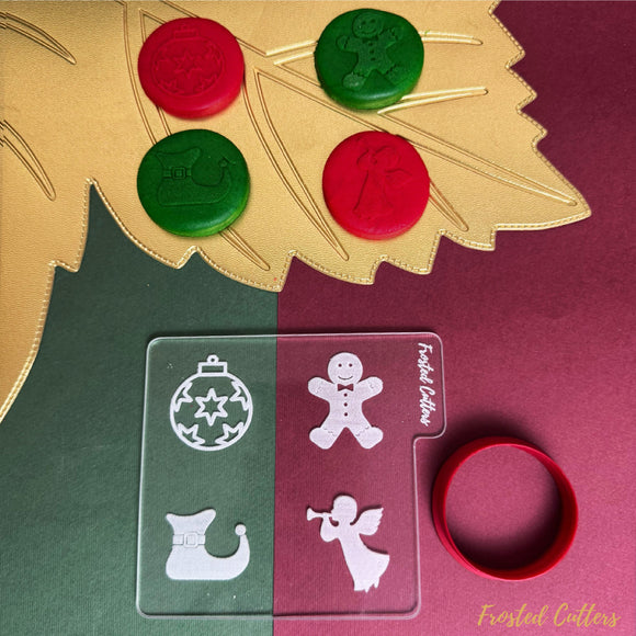 Christmas elements mini set2 debosser stamp