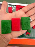Christmas Advent Calendar Acrylic Debosser stamps with cutter