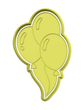 Balloons cookie cutter and stamp