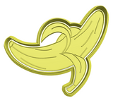 Banana half peeled cookie cutter and stamp