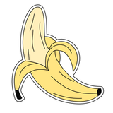 Banana half peeled cookie cutter and stamp