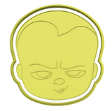 Boss Baby Face cookie cutter and stamp