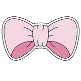 Bow ribbon2 cookie cutter and stamp