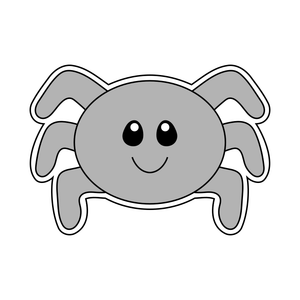 Cute spider cookie cutter and stamp