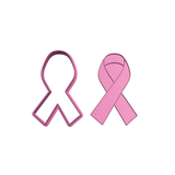 Pink Ribbon cookie cutter and stamp