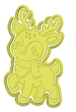 Christmas Reindeer Rudolph cookie cutter and stamp