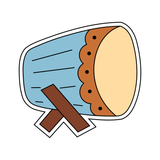 Musaharatti drums cookie cutter and stamp