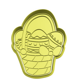 Easter eggs basket2  cookie cutter and stamp