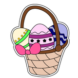 Easter eggs basket2  cookie cutter and stamp