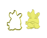 Easter gnome with carrot cookie cutter and stamp