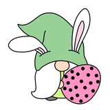 Easter gnome with egg  cookie cutter and stamp
