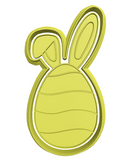Easter egg with bunny ears  cookie cutter and stamp