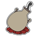 Foul pot cookie cutter and stamp