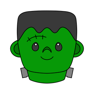 Frankenstein's monster cookie cutter and stamp
