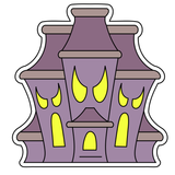 Frightening castle  cookie cutter and stamp