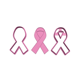 Pink Ribbon cookie cutter and stamp