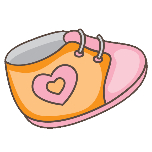 Baby shoe cookie cutter and stamp