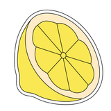 Half Lemon cookie cutter and stamp