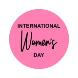 International Women's Day lettering stamp