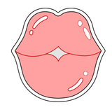 Tall lips cookie cutter and stamp