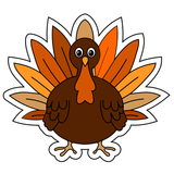 Turkey cookie cutter with stamp