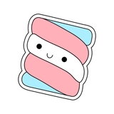 Marshmallow cookie cutter with stamp