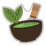 Matcha pot cookie cutter and stamp