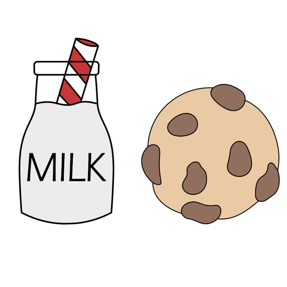 Cookie + Milk bottle cookie cutters and stamps (set of 2)