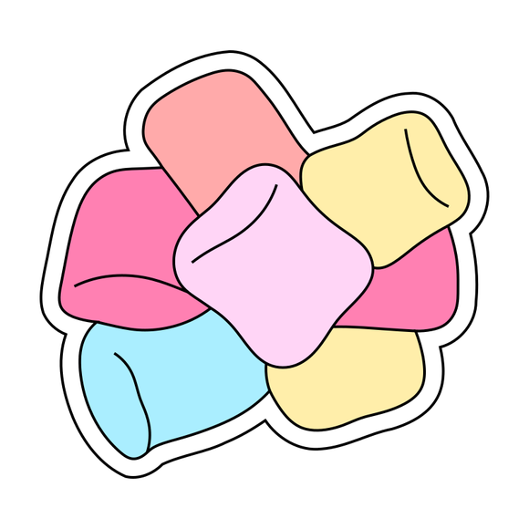 Multi Marshmallow cookie cutter with stamp