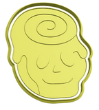 Open skull  cookie cutter and stamp