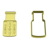Perfume oud bottle (عطر عود) cookie cutter and stamp