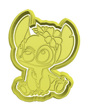Angel Pink Stitch (Lilo & Stitch) cookie cutter and stamp