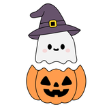 Pumpkin + Ghost cookie cutters and stamps (set of 2)