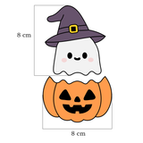 Pumpkin + Ghost cookie cutters and stamps (set of 2)